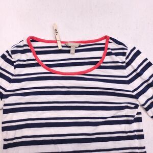 Banana Republic Casual Long Sleeve Pullover T Shirt Womens Size S Black White